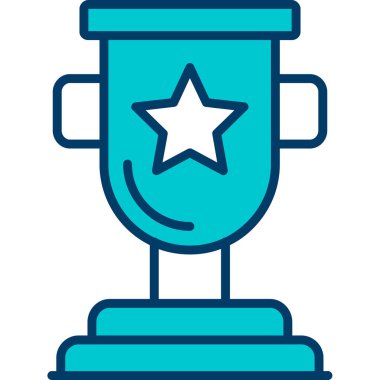 Kupa. Web simgesi basit illüstrasyon