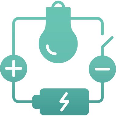 elektrik enerji vektörü simgesi