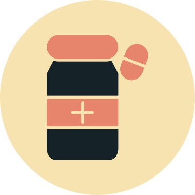 Hap. Web simgesi basit illüstrasyon