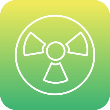 vektör radyoaktif simge illüstrasyonu