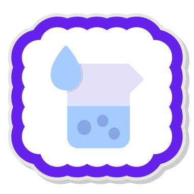 Su bırakma simgesinin vektör illüstrasyonu