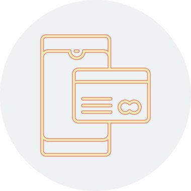 Kredi kartı simgesinin vektör çizimi