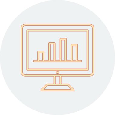 Modern bilgisayar simgesinin vektör illüstrasyonu