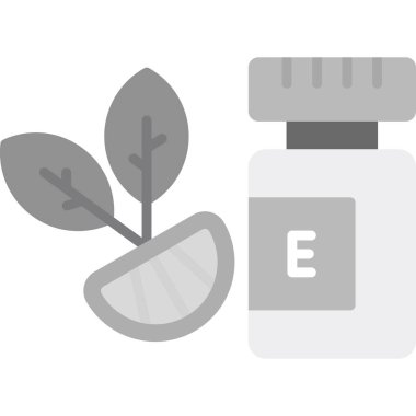 ilaç şişesi ve hap vektör simgesi