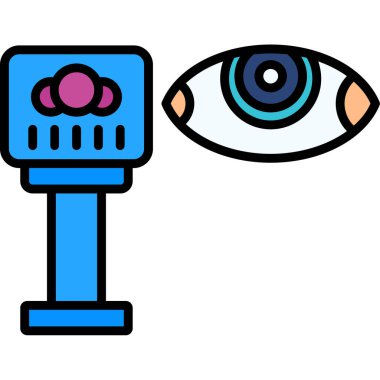 Göz simgesi vektör illüstrasyonu