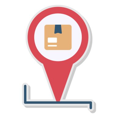 GPS konumu PIN vektör çizim