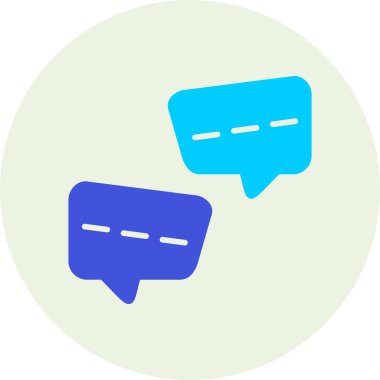 Konuş. Web simgesi basit illüstrasyon