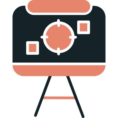 kamera simgesi vektör illüstrasyonu