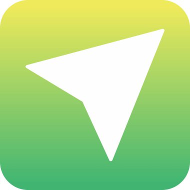 Eğilim biçimi izole edilmiş arkaplanda ok simgesi