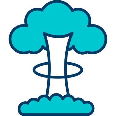 Bir ağaç simgesinin vektör illüstrasyonu