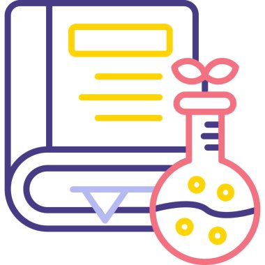 Test tübü simgesi, vektör illüstrasyonu