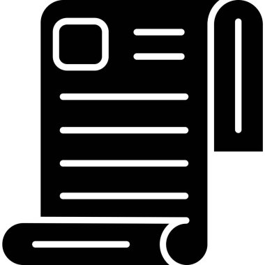 Belge kağıt dosya simgesi