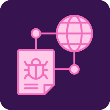 genel ağ simgesi, vektör illüstrasyonu basit tasarım