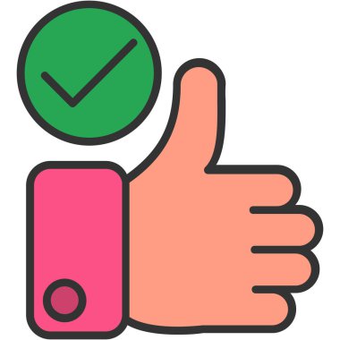 başparmak vektör simgesi