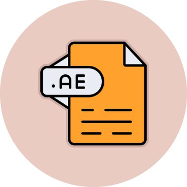 E - e - dosya simgesi, vektör illüstrasyonu