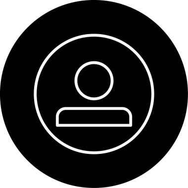 trend düz biçimli kullanıcı simgesi izole arkaplan