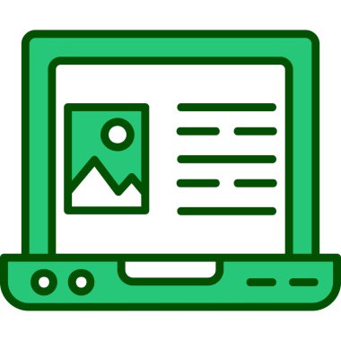 Belge simgesi olan bilgisayar. Kağıt vektör simgesi renk düz dizaynlı ana hat bilgisayarı