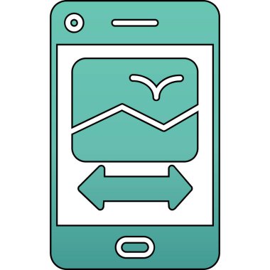 akıllı telefon simgesi vektör illüstrasyonu