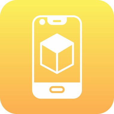 Cep telefonu. Web simgesi basit illüstrasyon