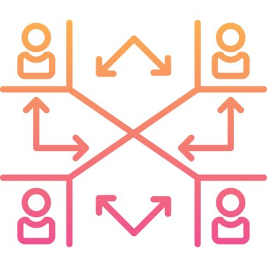 iş stratejisi ikon vektör illüstrasyonu