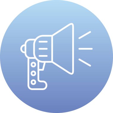 Hoparlör simgesinin vektör illüstrasyonu