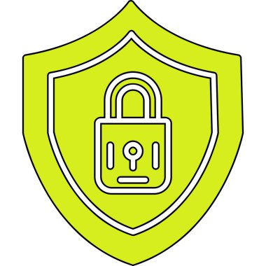 asma kilit simgesi, vektör çizimi