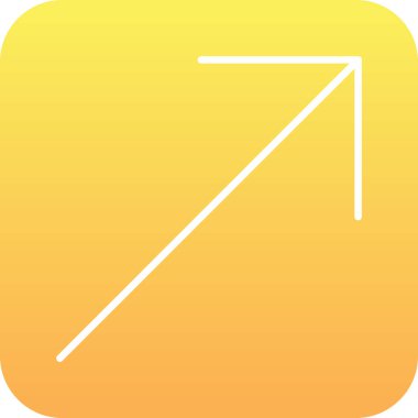 Sarı bir simgenin vektör illüstrasyonu