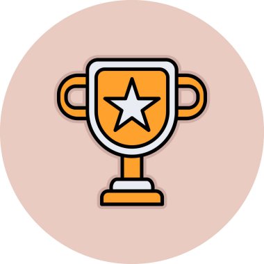 kupa simgesi vektör illüstrasyonu