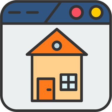 House vektör satırı simgesi