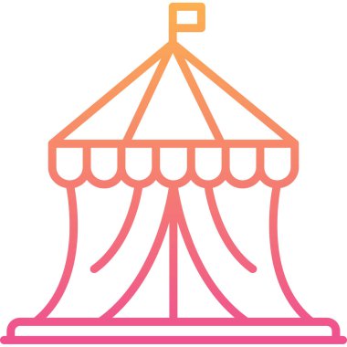 Sirk çadırının vektör çizimi