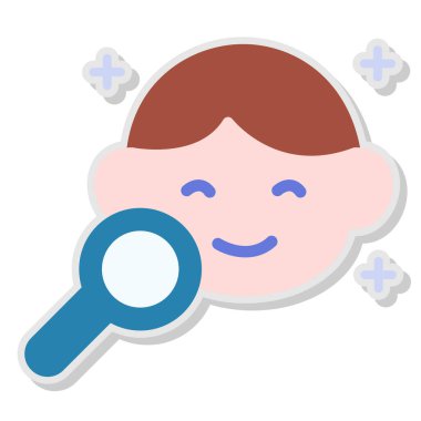 Ara. Web simgesi basit illüstrasyon