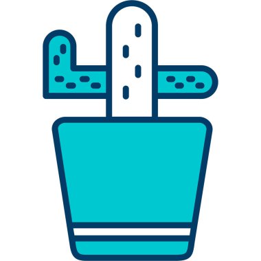 Kaktüs bitkisi. Basit tasarım