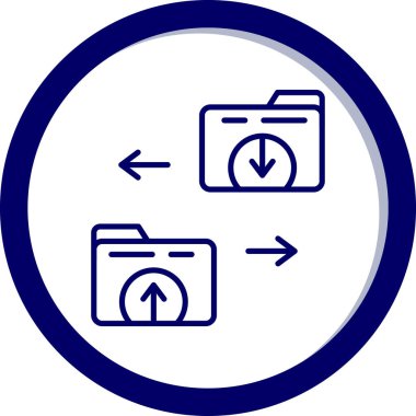 Modern simgenin vektör illüstrasyonu