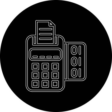 ATM kutsal kişilerin resmi, vektör çizim