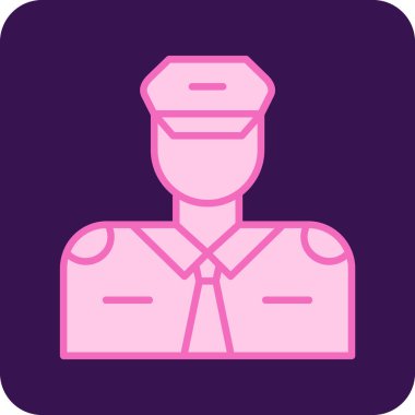 polis simgesi vektör illüstrasyonu