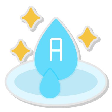 Bir damla simgesi vektör illüstrasyonuyla bırak