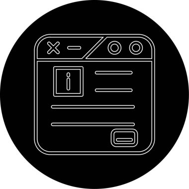 Modern bir simgenin vektör illüstrasyonu