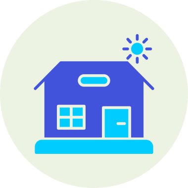 Ev. Web simgesi basit illüstrasyon