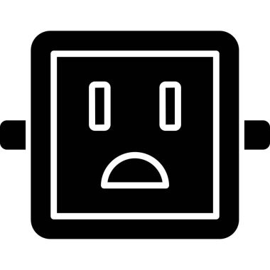 güç simgesi, vektör illüstrasyonu