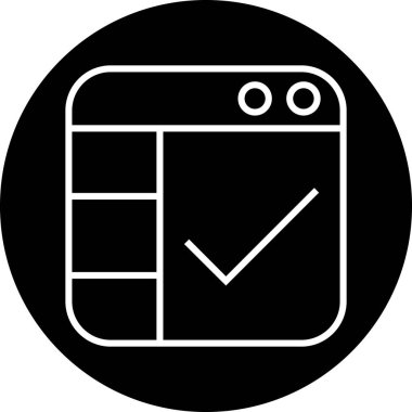 Modern bir simgenin vektör illüstrasyonu