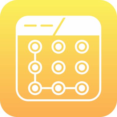 Benzersiz Mobil Vektör Kabartma Simgesi