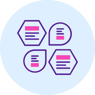 Basit ağ simgesi, vektör illüstrasyonu