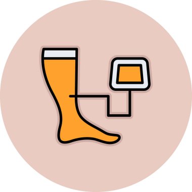 Çizme ikonu vektör illüstrasyonu