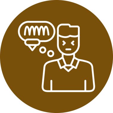 Adamım. Web simgesi basit illüstrasyon