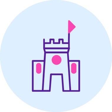 Tek bir izole simgenin vektör illüstrasyonu