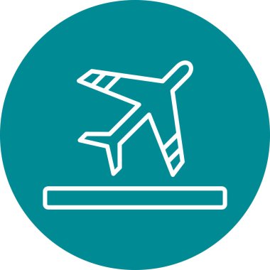 Bir düzlem işaretinin vektör çizimi