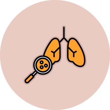 Ciğerler. Web simgesi basit tasarım