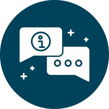 ileti ikonu vektör illüstrasyonu