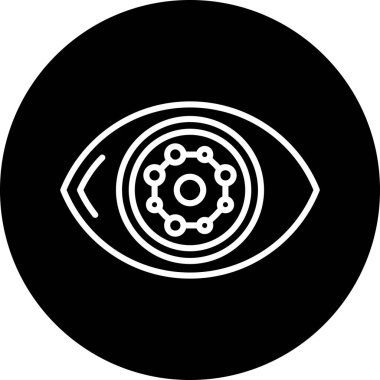 Göz simgesinin vektör illüstrasyonu