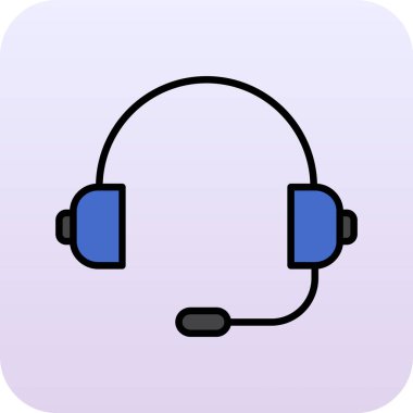 çağrı merkezi müşteri destek simgesi doldurulmuş dış hat biçimi